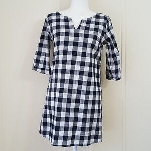 peppermint Medium buffalo Plaid shirt dress